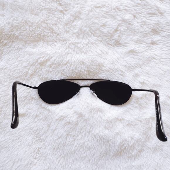 Carl Black Aviator Slim Sunglasses - Picture 9 of 12